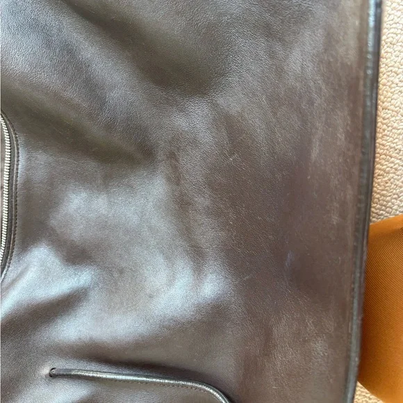 STUNNING Jil Sander chocolate leather shoulder bag - Picture 7 of 10